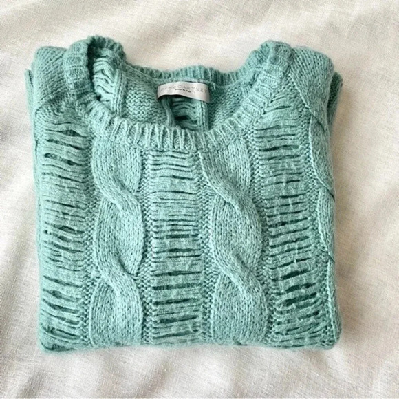 Stella McCartney Cable Knit Distressed Sweater Oversized - Picture 3 of 10